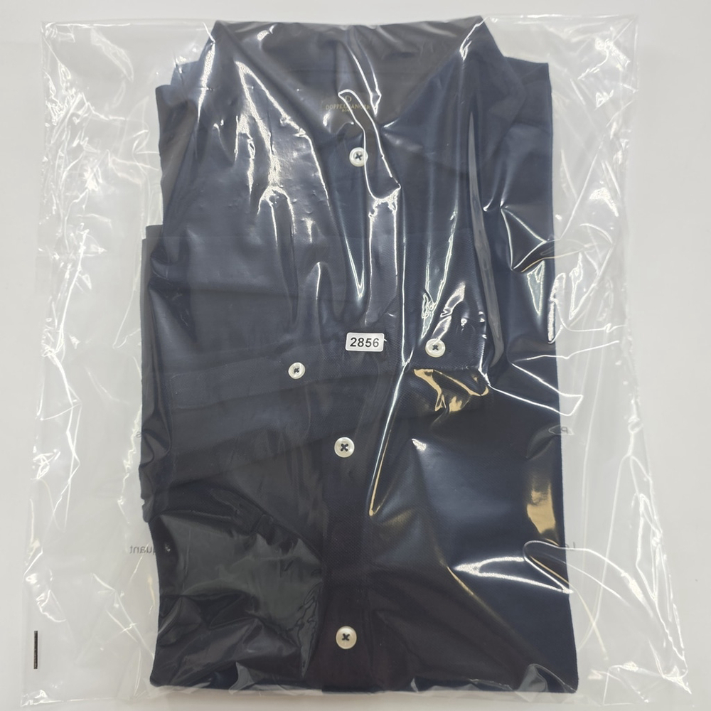 Quiet Luxury Doppelgänger Long Sleeve Polo Men’s L Navy Cotton Smart Casual - Picture 13 of 13